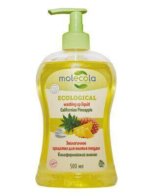Экологичное средство для мытья посуды «Калифорнийский ананас», Molecola, 500мл